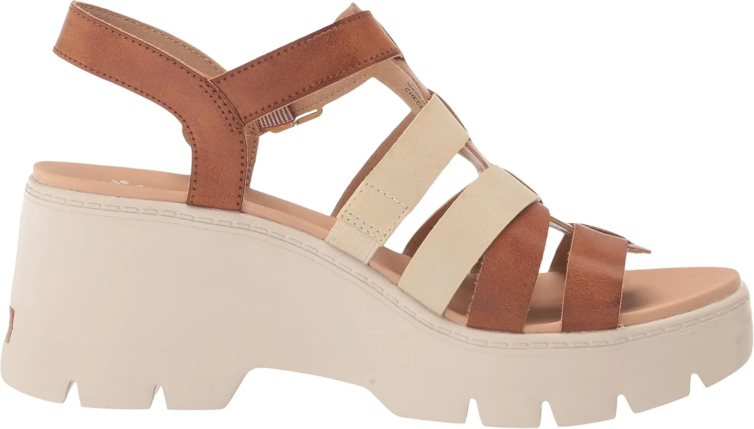Dr. Scholl's Shoes Women's Check It Out Platform Wedge Fisherman Sandal