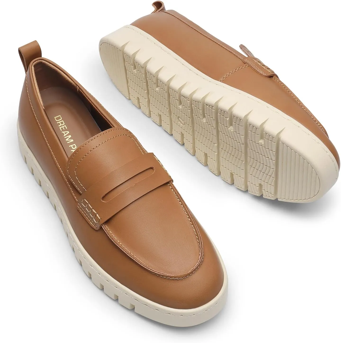 DREAM PAIRS Loafers for Women Casual Comfortable Slip On Business Work Loafer Shoes with Arch Support