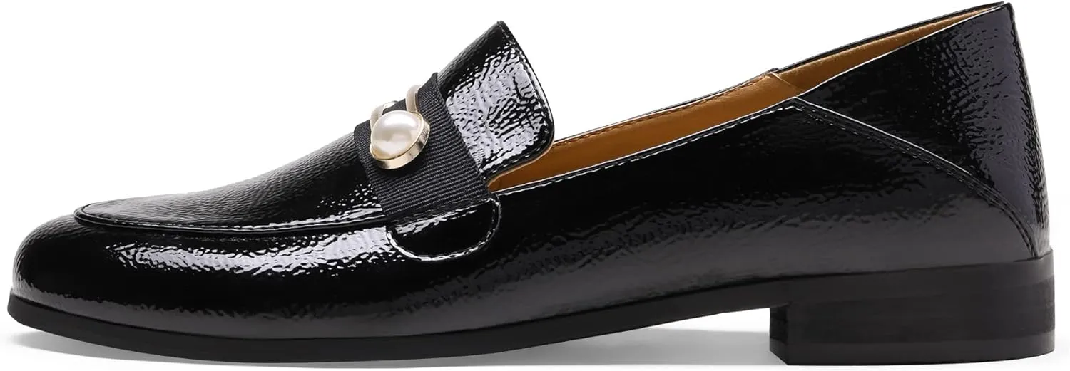 DREAM PAIRS Loafers for Women Slip On Comfortable Round Toe Casual Fashion Flats Dressy Shoes