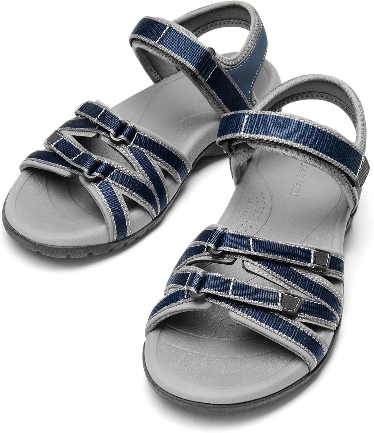 DREAM PAIRS Womens Comfortable Hiking Walking Sandal with Adjustable Hook and Loop Strap, Sports, Travel,Summer Beach Outdoor Light Weight Water Shoes