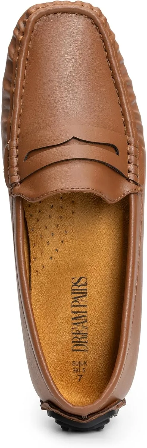 DREAM PAIRS Women's Loafers Penny Loafer Slip on Casual Dressy Comfortable Business Work Office Moccasins Driving Loafer Shoes