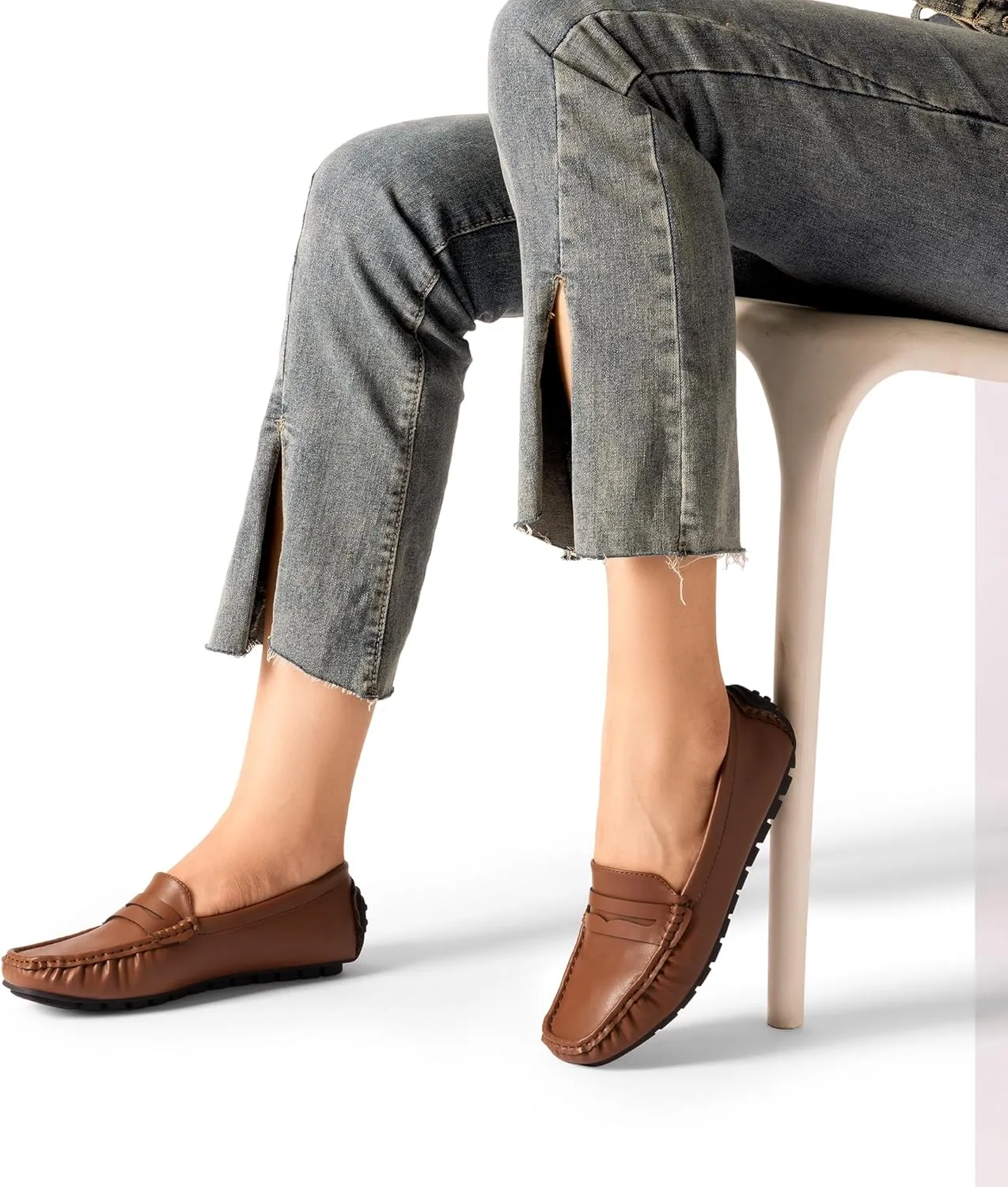 DREAM PAIRS Women's Loafers Penny Loafer Slip on Casual Dressy Comfortable Business Work Office Moccasins Driving Loafer Shoes