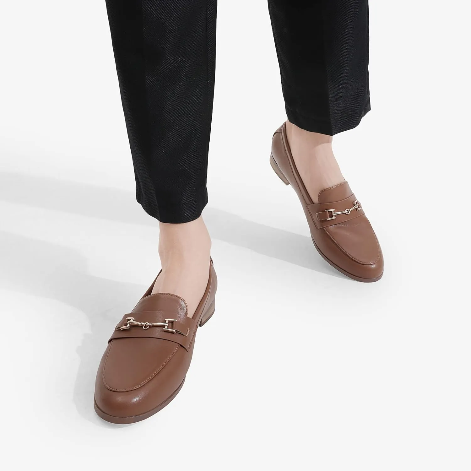DREAM PAIRS Women's Loafers Penny Loafers Fashion Comfortable Flats Dressy Shoes