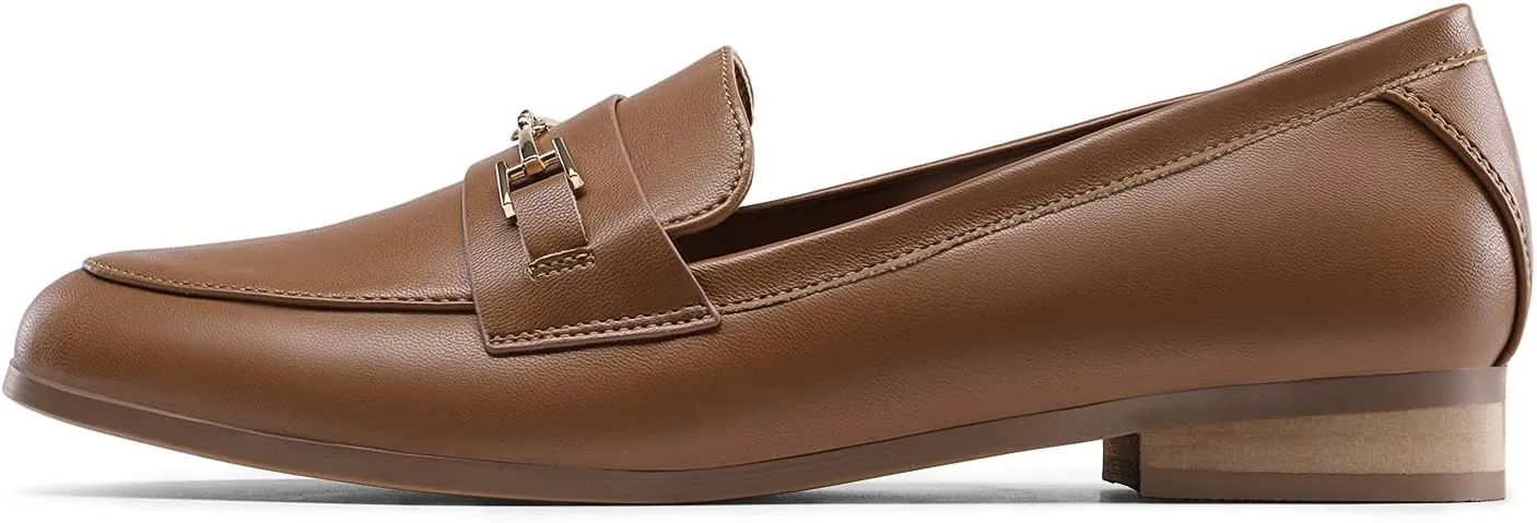 DREAM PAIRS Women's Loafers Penny Loafers Fashion Comfortable Flats Dressy Shoes
