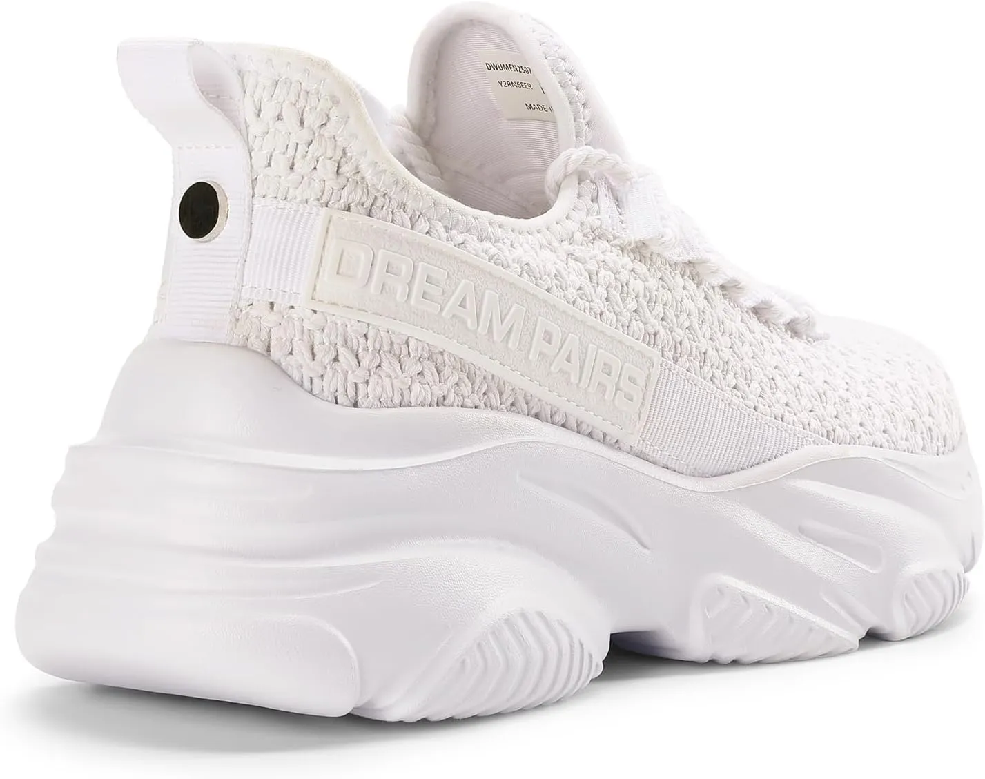 DREAM PAIRS Women's Platform Chunky Fashion Sneakers Slip on Walking Stylish Lightweight Classic Casual Sneaker