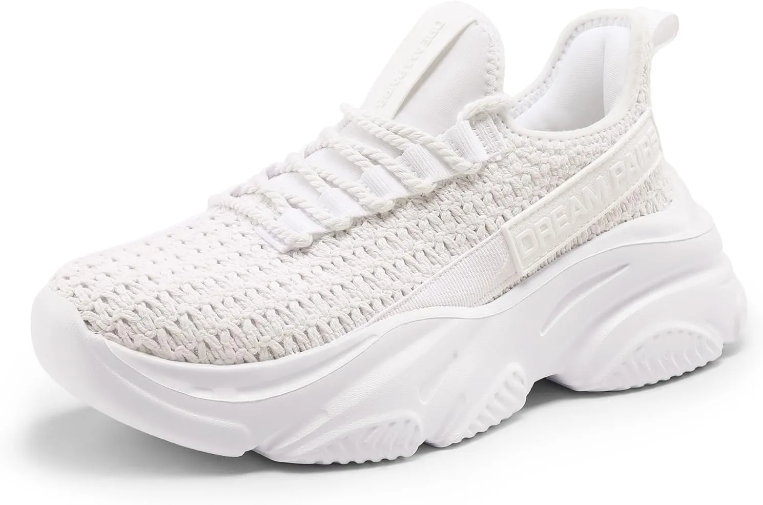 DREAM PAIRS Women's Platform Chunky Fashion Sneakers Slip on Walking Stylish Lightweight Classic Casual Sneaker