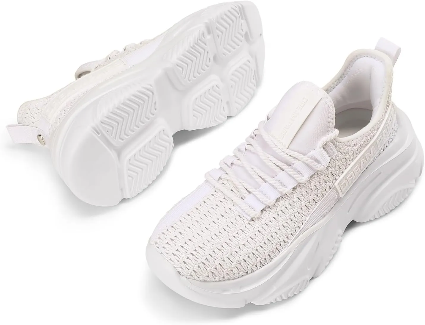 DREAM PAIRS Women's Platform Chunky Fashion Sneakers Slip on Walking Stylish Lightweight Classic Casual Sneaker