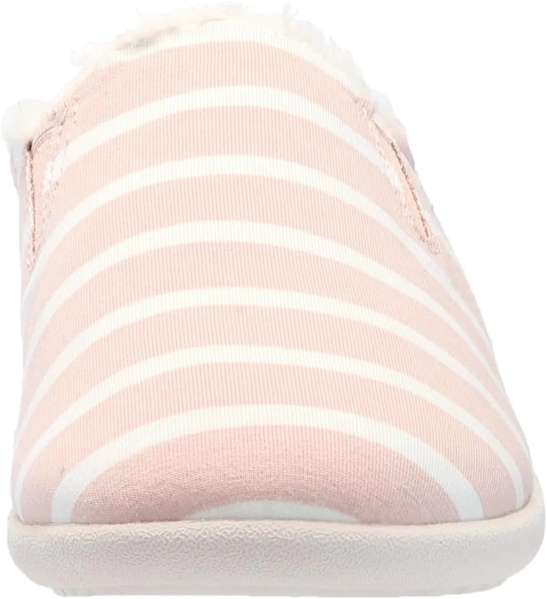 Dundee Stripe Slipper Grey/White / 7 Wide