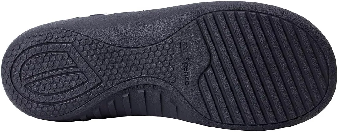Dundee Stripe Slipper Grey/White / 7 Wide
