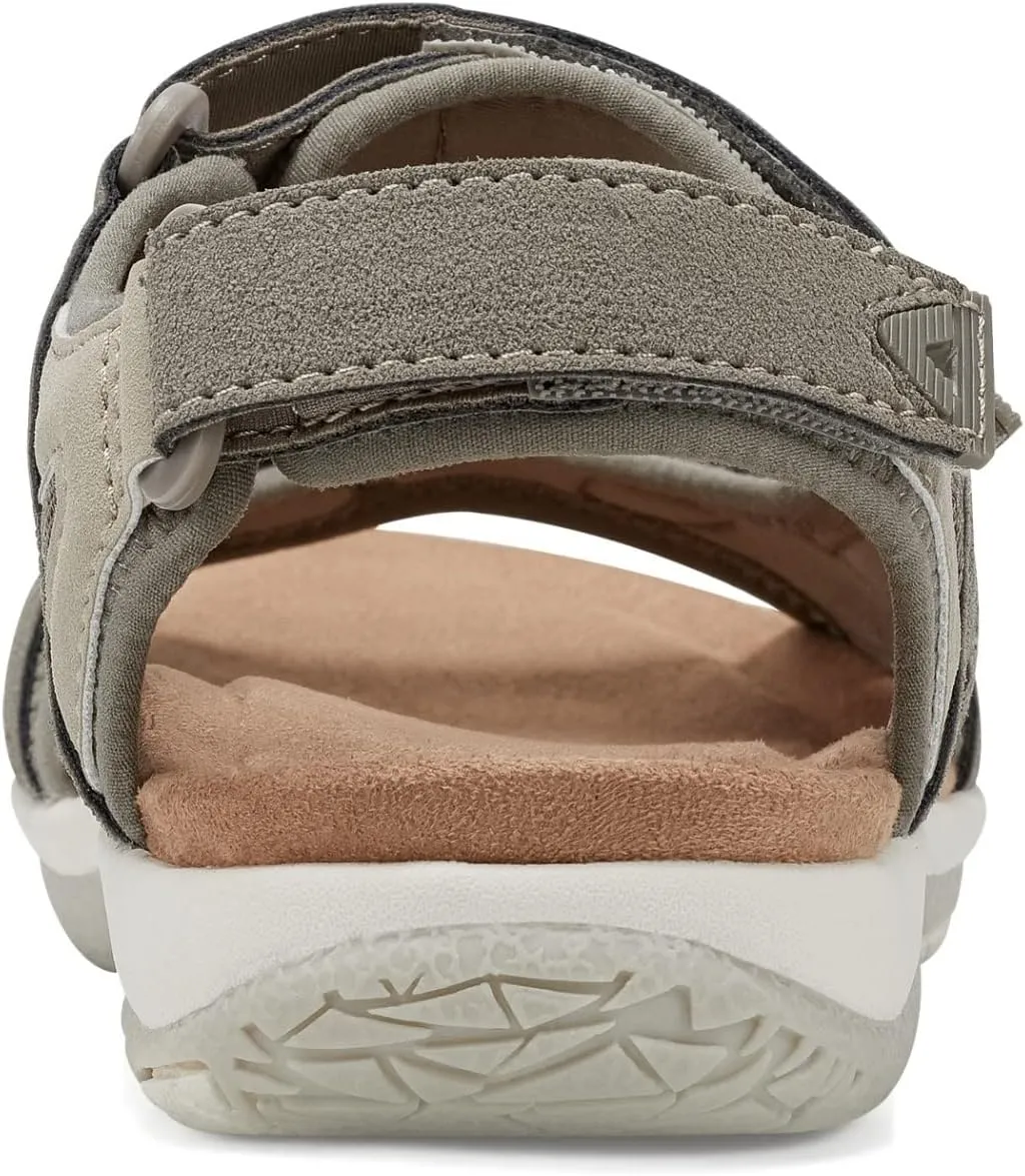 Earth Origins Women’s Skylar Sandal I Slip Resistant, Suede Sandals for Everyday
