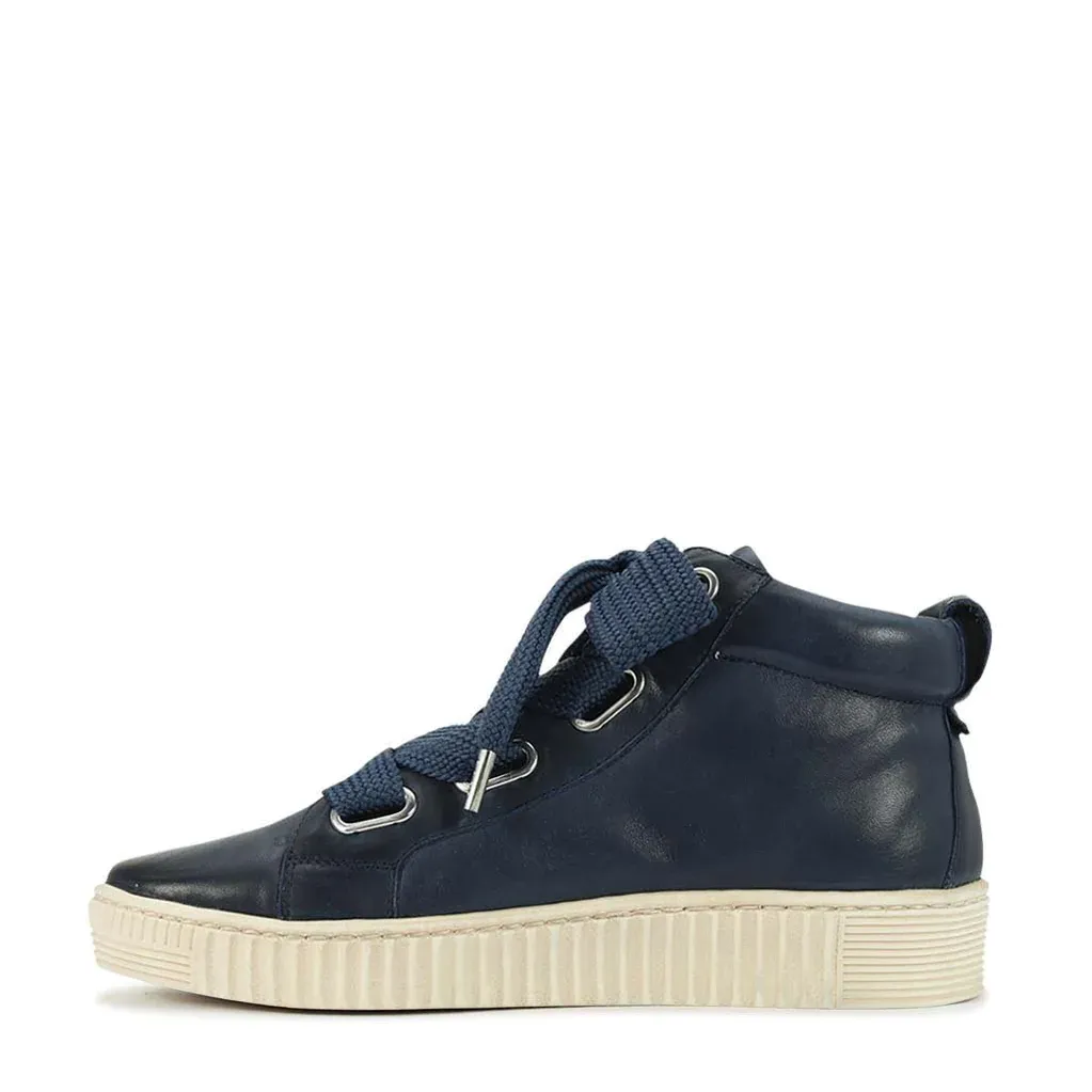 EOS Joyous Leather Mid Sneaker Navy