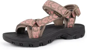 EQUICK Sport Sandals for Women, Open Toe Strap Sandal Anti-skidding Outdoor Water Sandals Comfortable Athletic Sandals for Beach