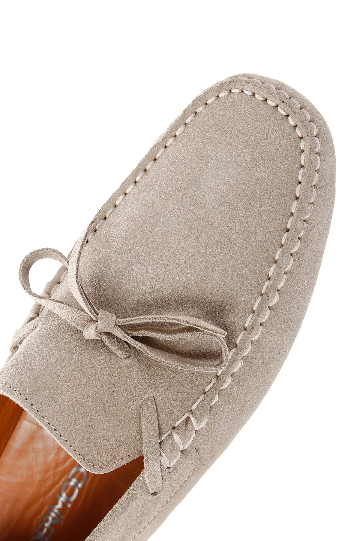 Erkek Bej Süet Deri Casual Loafer
