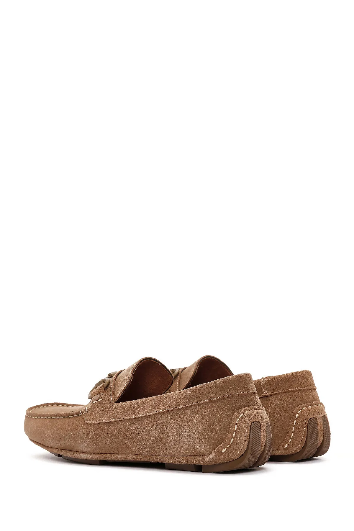 Erkek Sarı Süet Deri Casual Loafer