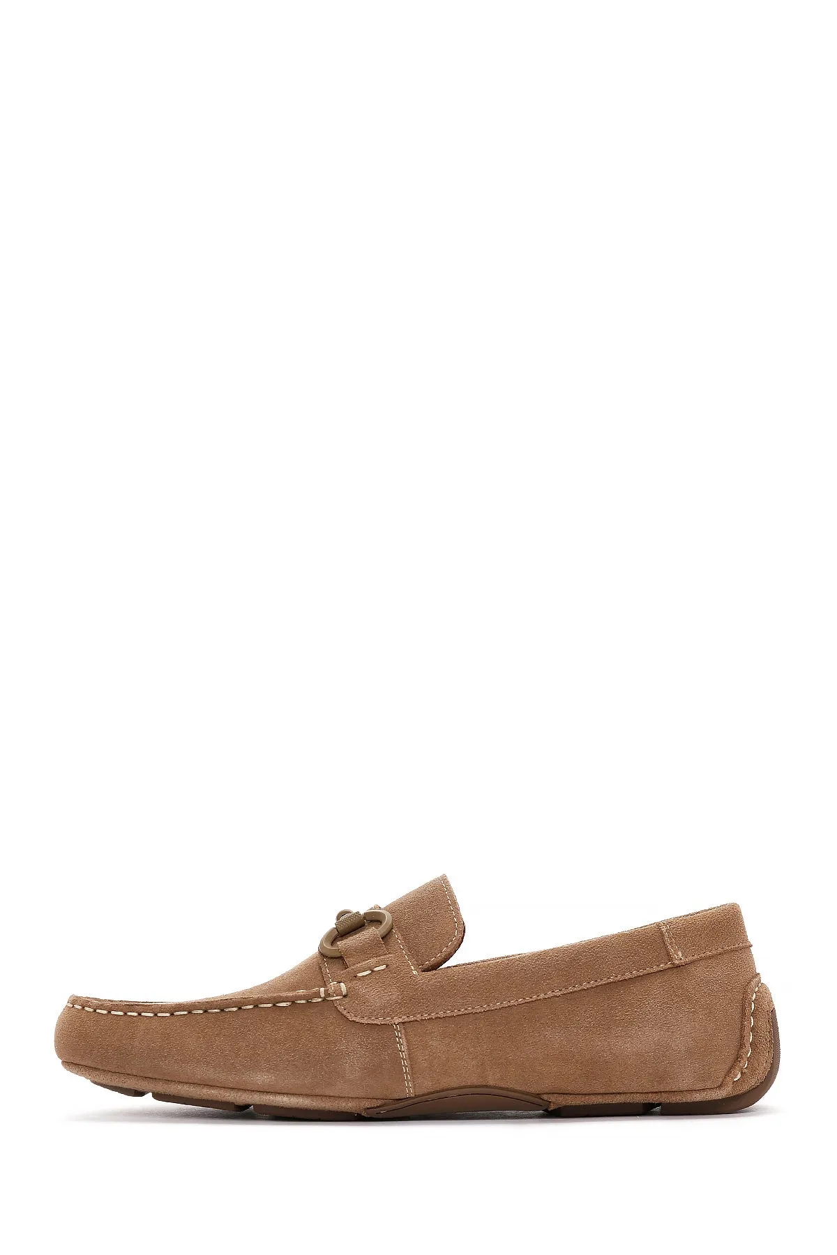 Erkek Sarı Süet Deri Casual Loafer