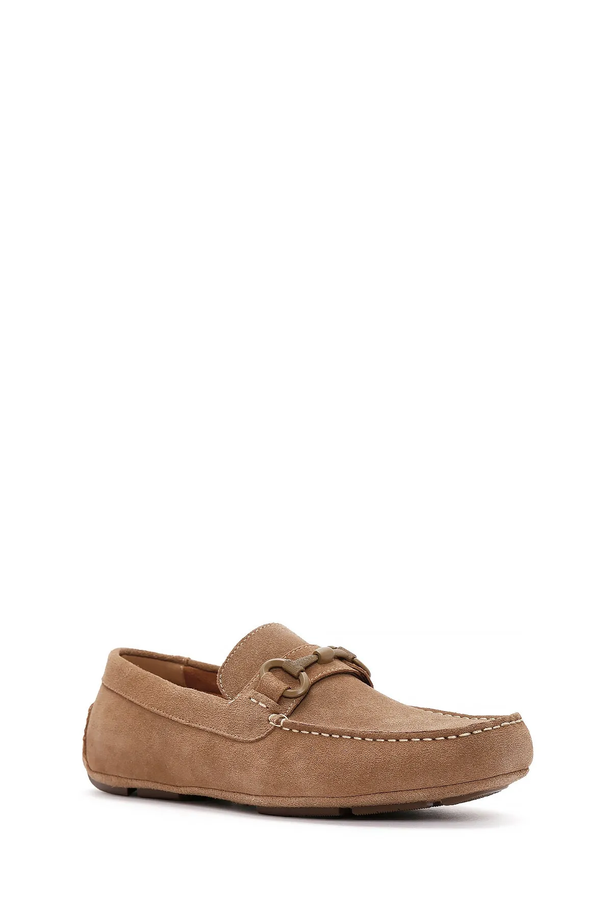 Erkek Sarı Süet Deri Casual Loafer