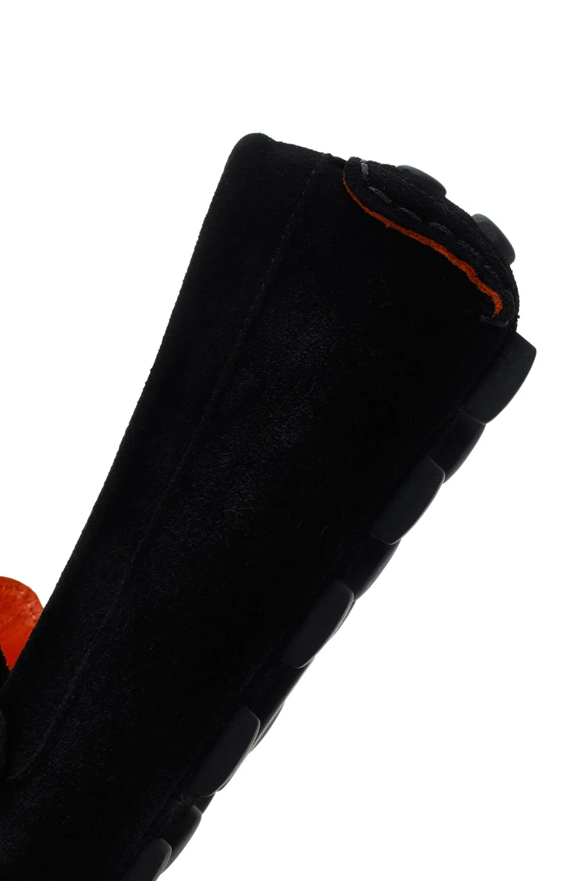 Erkek Siyah Süet Deri Loafer