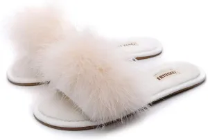 FAYUEKEY Fuzzy Slippers for Women Fluffy Furry House Bedroom Shoes