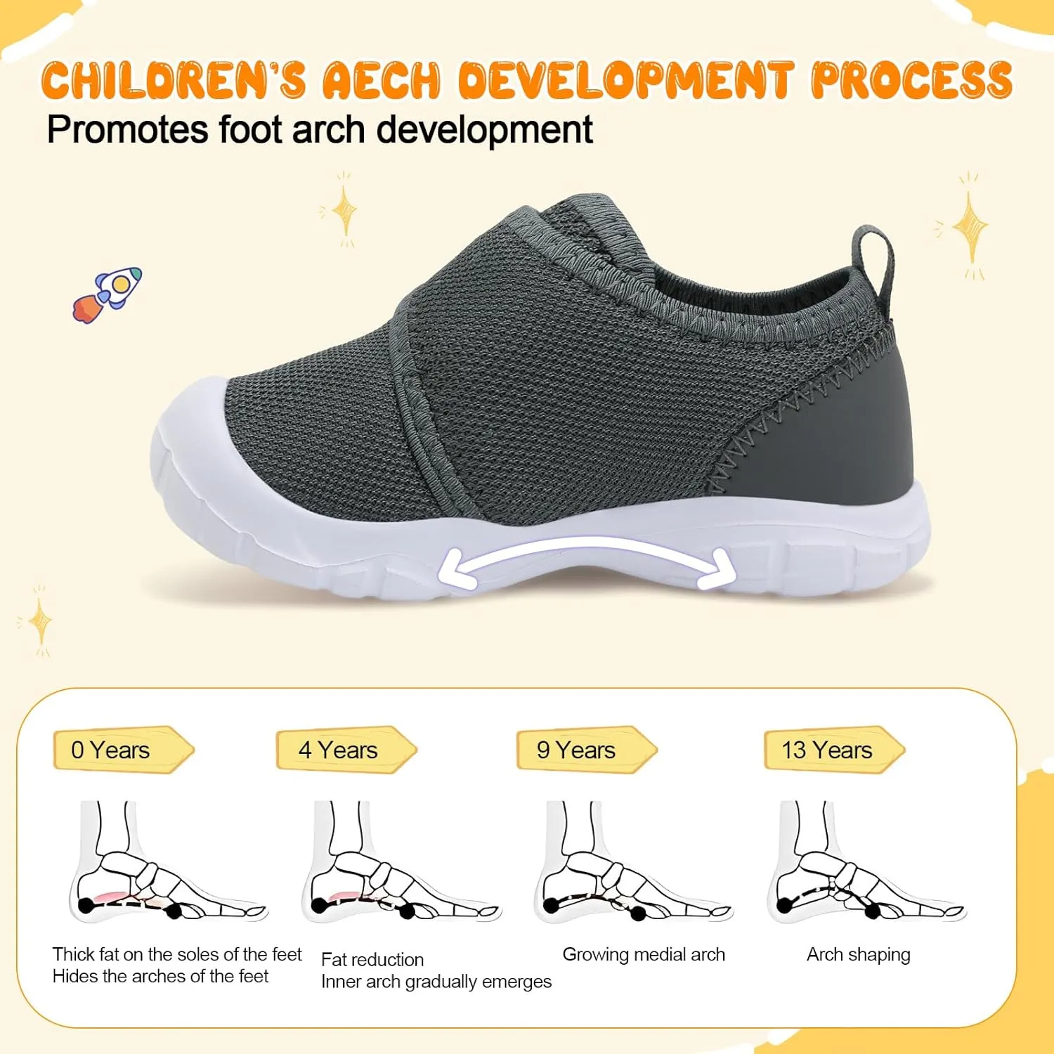 FEETCITY Toddler Shoes Boys Girls Toddler Slip On Sneakers Kids Tennis Shoes Sports Shoe Walking Shoe