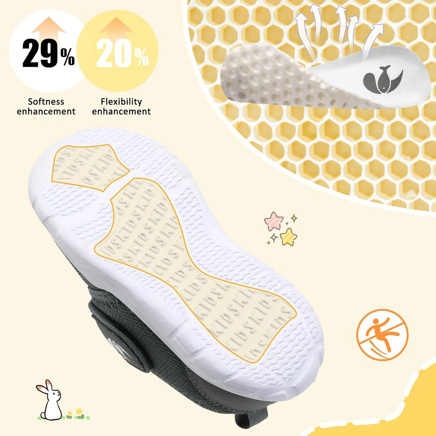 FEETCITY Toddler Shoes Boys Girls Toddler Slip On Sneakers Kids Tennis Shoes Sports Shoe Walking Shoe