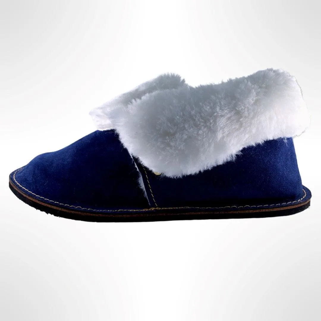 feets Original Navy Sheepskin Slippers
