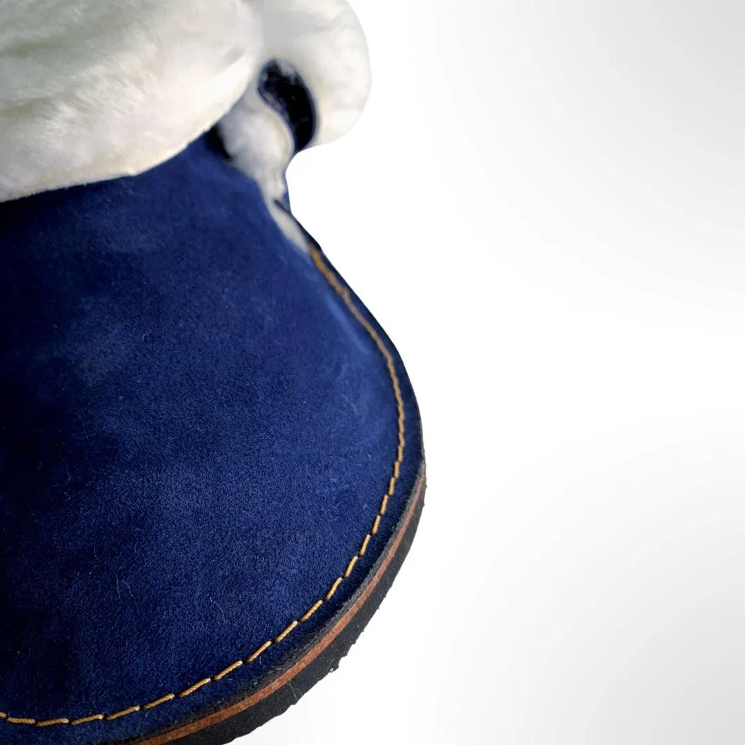 feets Original Navy Sheepskin Slippers