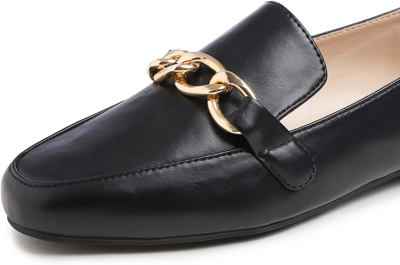 Feversole Women's Fashion Trim Deco Loafer Slippers