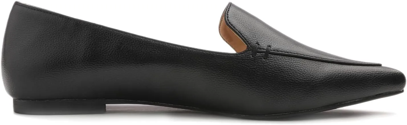 FEVERSOLE Women's Loafer Flat Pointed Fashion Slip On Comfort Driving Office Shoes