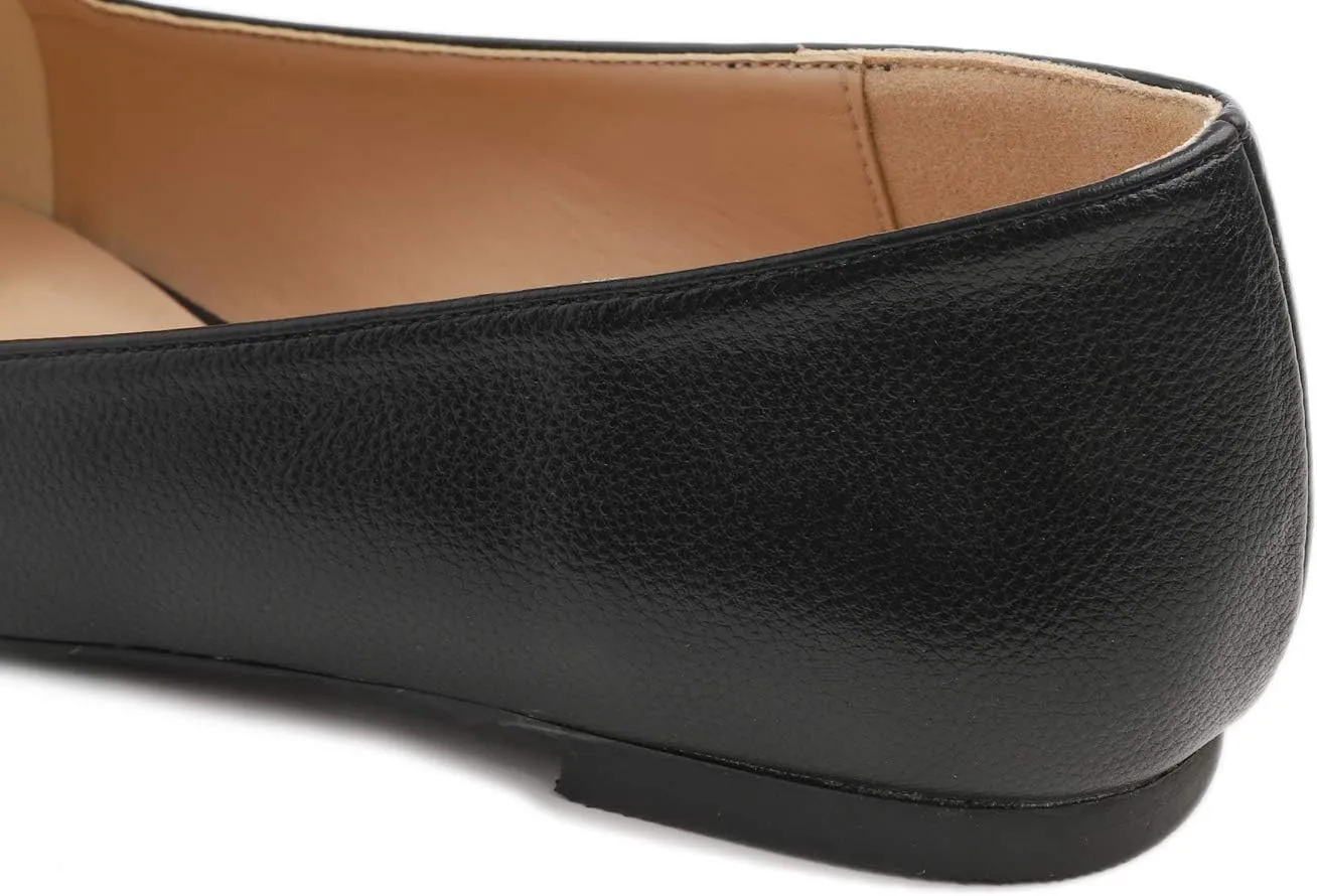 FEVERSOLE Women's Loafer Flat Pointed Fashion Slip On Comfort Driving Office Shoes