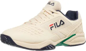 Fila Axilus 2 Energized Mens Tennis Shoe Ecru/Navy/Ultramarine Green (US Footwear Size System, Adult, Men, Numeric, Medium, 10.5)