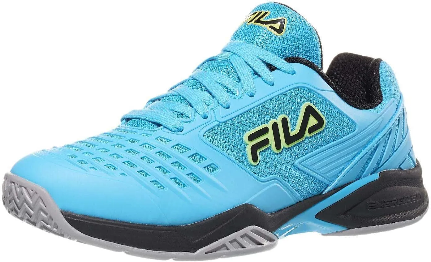 Fila Axilus 2 Energized Mens Tennis Shoe Hawaiian Ocean/Silver Sconce/Black (US Footwear Size System, Adult, Men, Numeric, Medium, 7.5)
