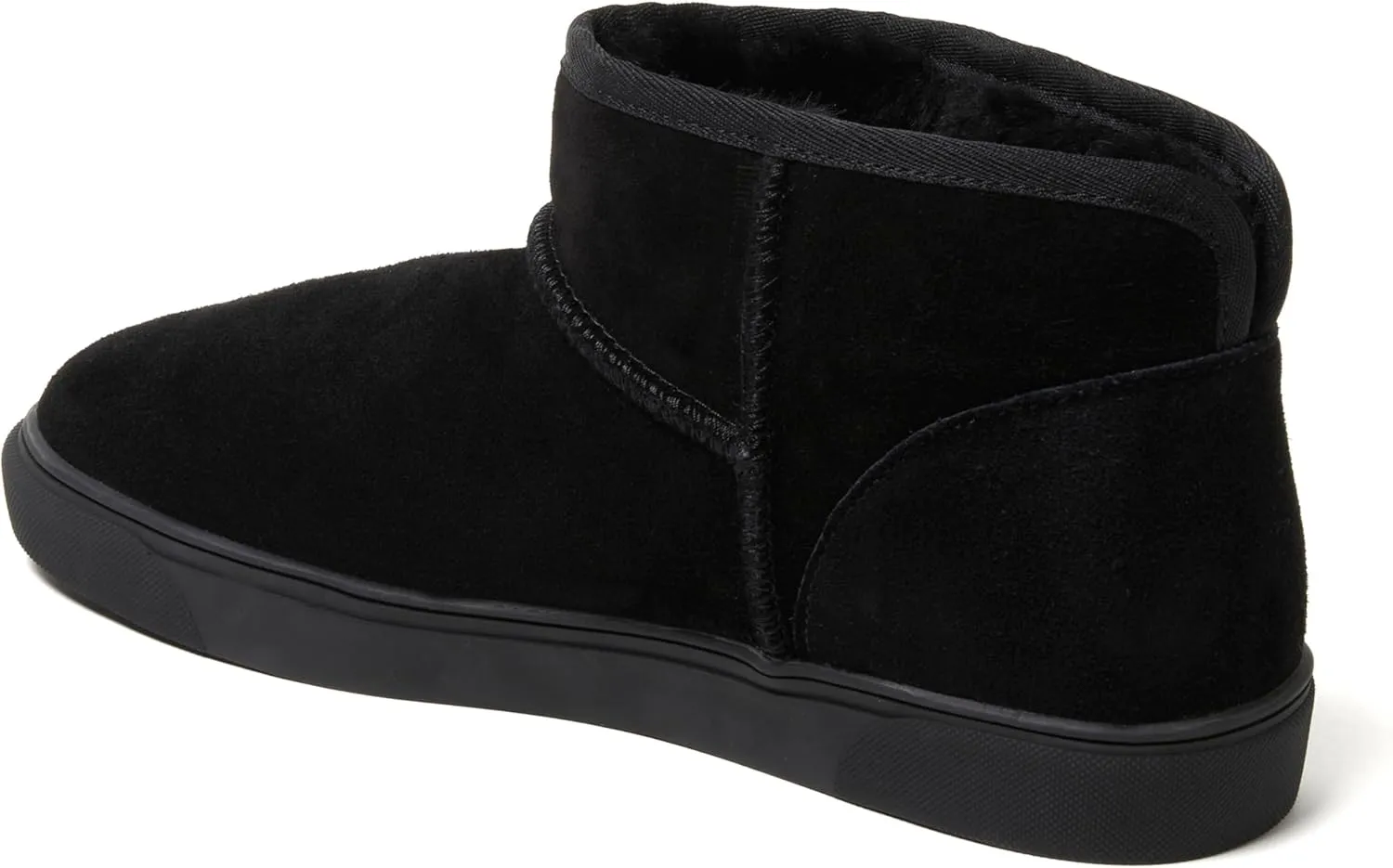 Fireside by Dearfoams Men's Bathurst Slipper Shearling Micro Bootie Indoor Outdoor House Shoe