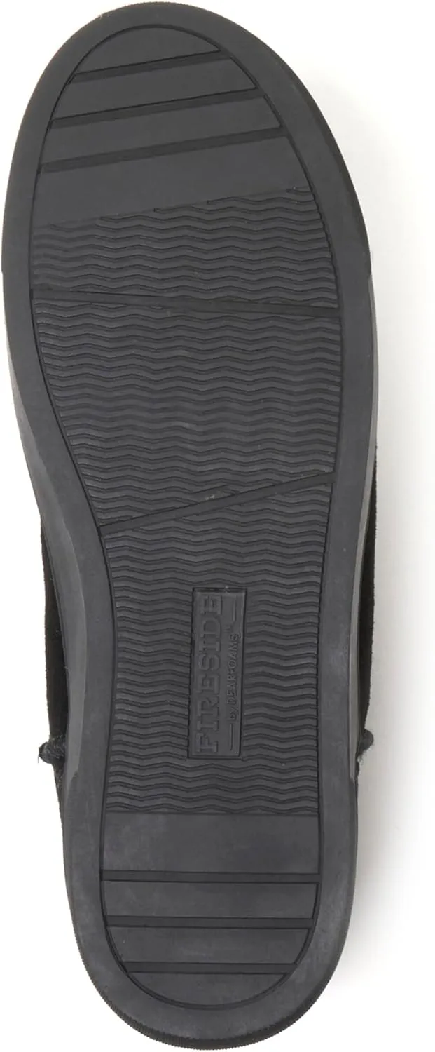 Fireside by Dearfoams Men's Bathurst Slipper Shearling Micro Bootie Indoor Outdoor House Shoe
