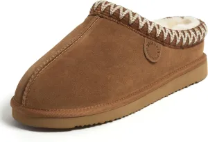 Fireside by Dearfoams Men's Grafton Genuine Shearling Indoor/Outdoor Clog