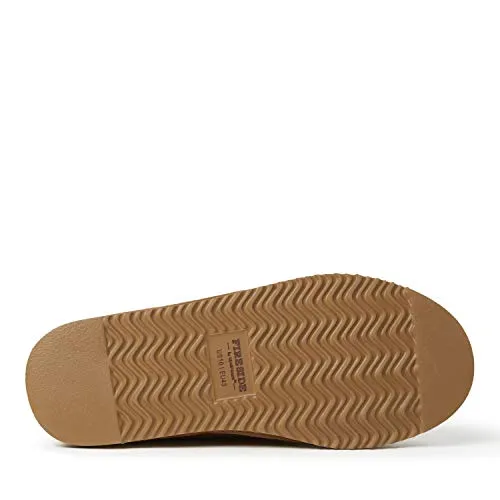 Fireside by Dearfoams Men's Hobart Shearling Closed Back Slipper, Chestnut, 13, 80400