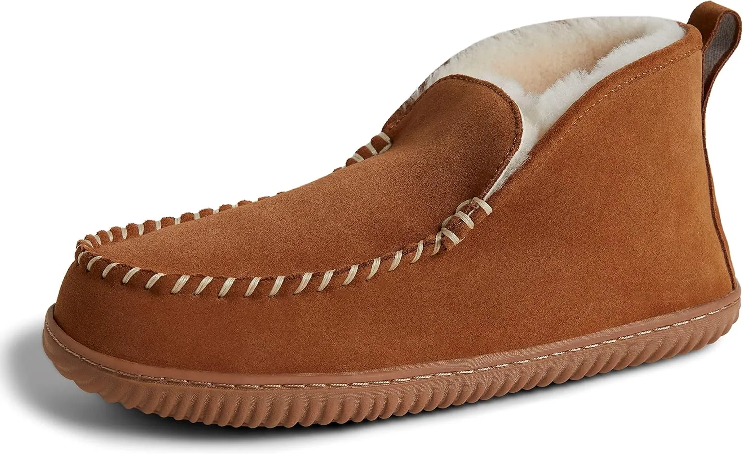 Fireside by Dearfoams Men's Rockhampton Indoor/Outdoor Shearling Boot Slipper