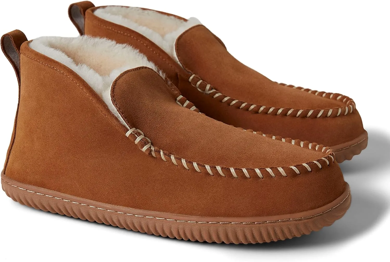 Fireside by Dearfoams Men's Rockhampton Indoor/Outdoor Shearling Boot Slipper