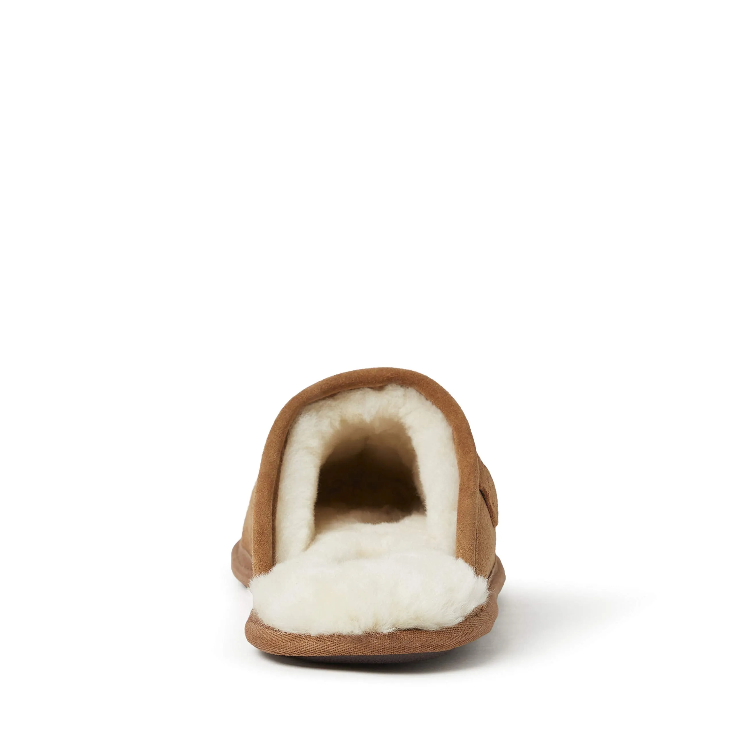 Fireside by Dearfoams Men's Warwick Water Resistant Genuine Shearling Scuff Slipper