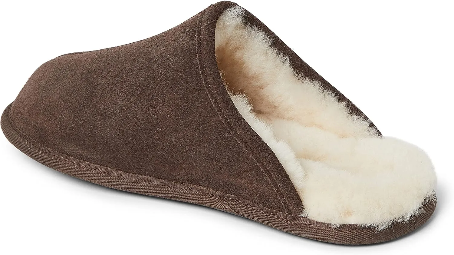 Fireside by Dearfoams Men's Warwick Water Resistant Shearling Scuff Slipper