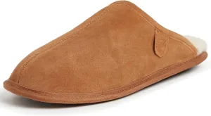 Fireside by Dearfoams Men's Warwick Water Resistant Shearling Scuff Slipper
