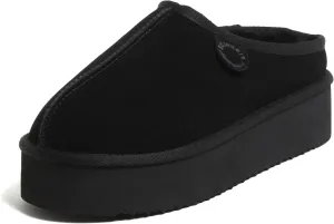 Fireside by Dearfoams Women's Greta Genuine Shearling Indoor Outdoor Clog
