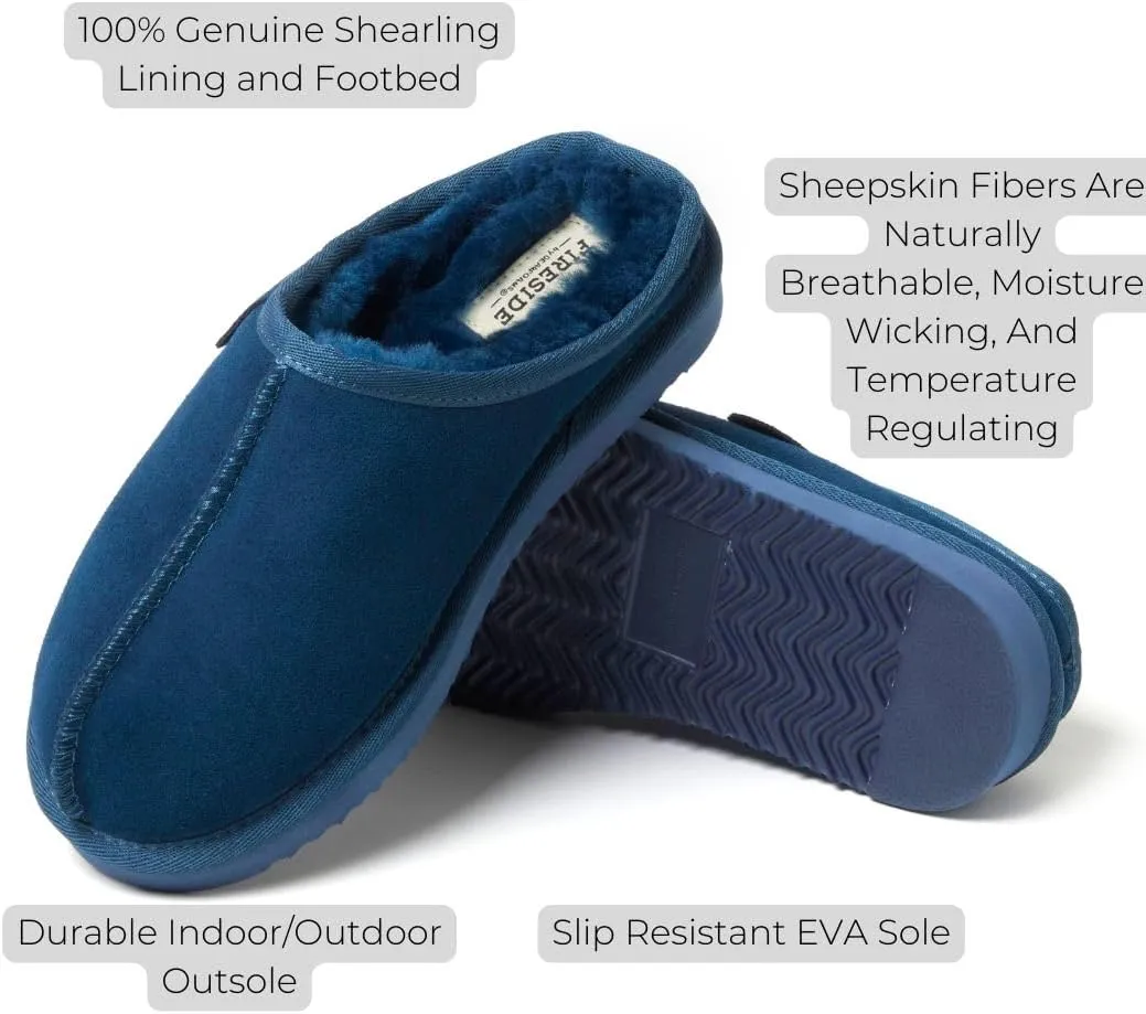 Fireside by Dearfoams Women's Greta Genuine Shearling Indoor Outdoor Clog