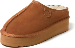 Fireside by Dearfoams Women's Greta Genuine Shearling Indoor Outdoor Clog