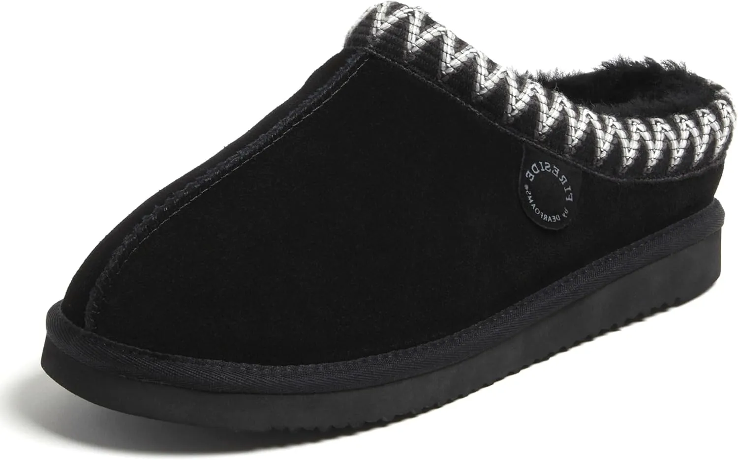 Fireside by Dearfoams Women's Greta Genuine Shearling Indoor Outdoor Clog