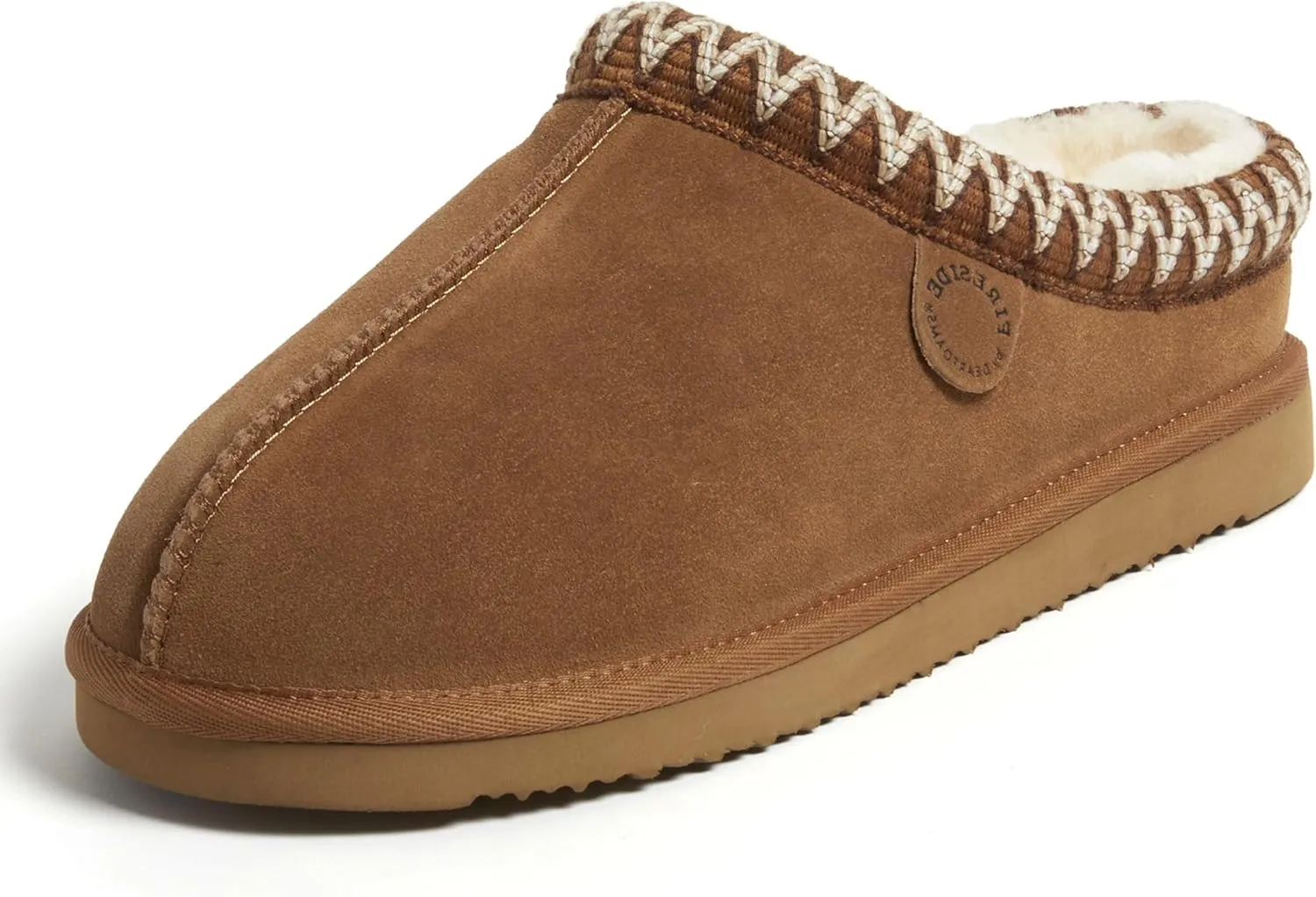 Fireside by Dearfoams Women's Greta Genuine Shearling Indoor Outdoor Clog