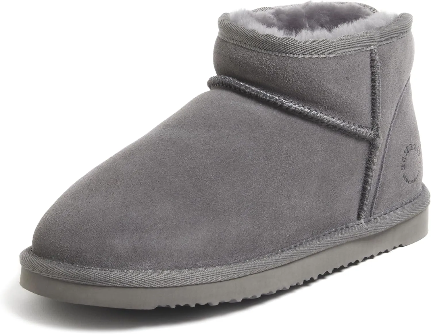 Fireside by Dearfoams Women's Riverland Shearling Fur Lined Mini Ankle Boot with Platform Slipper