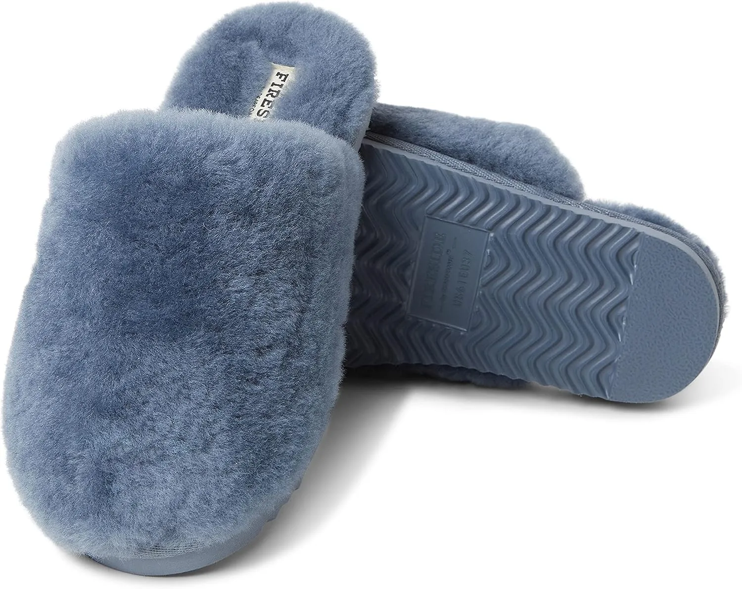 Fireside by Dearfoams Women's Shelly Beach All Over Shearling Easy on/Off Scuff Slipper