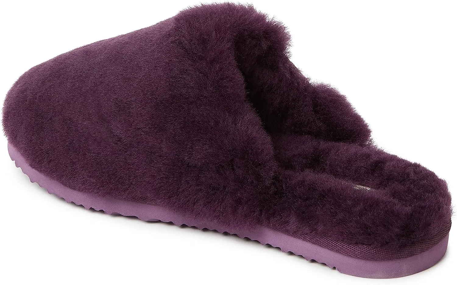 Fireside by Dearfoams Women's Shelly Beach All Over Shearling Easy on/Off Scuff Slipper
