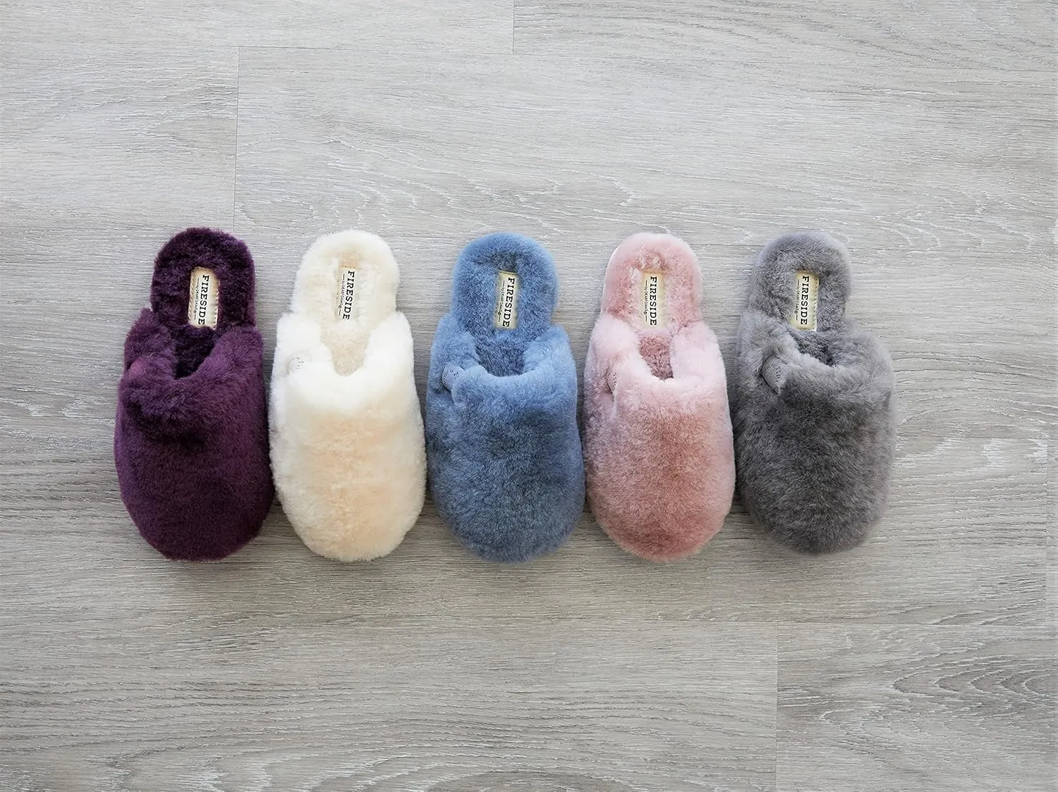 Fireside by Dearfoams Women's Shelly Beach All Over Shearling Easy on/Off Scuff Slipper