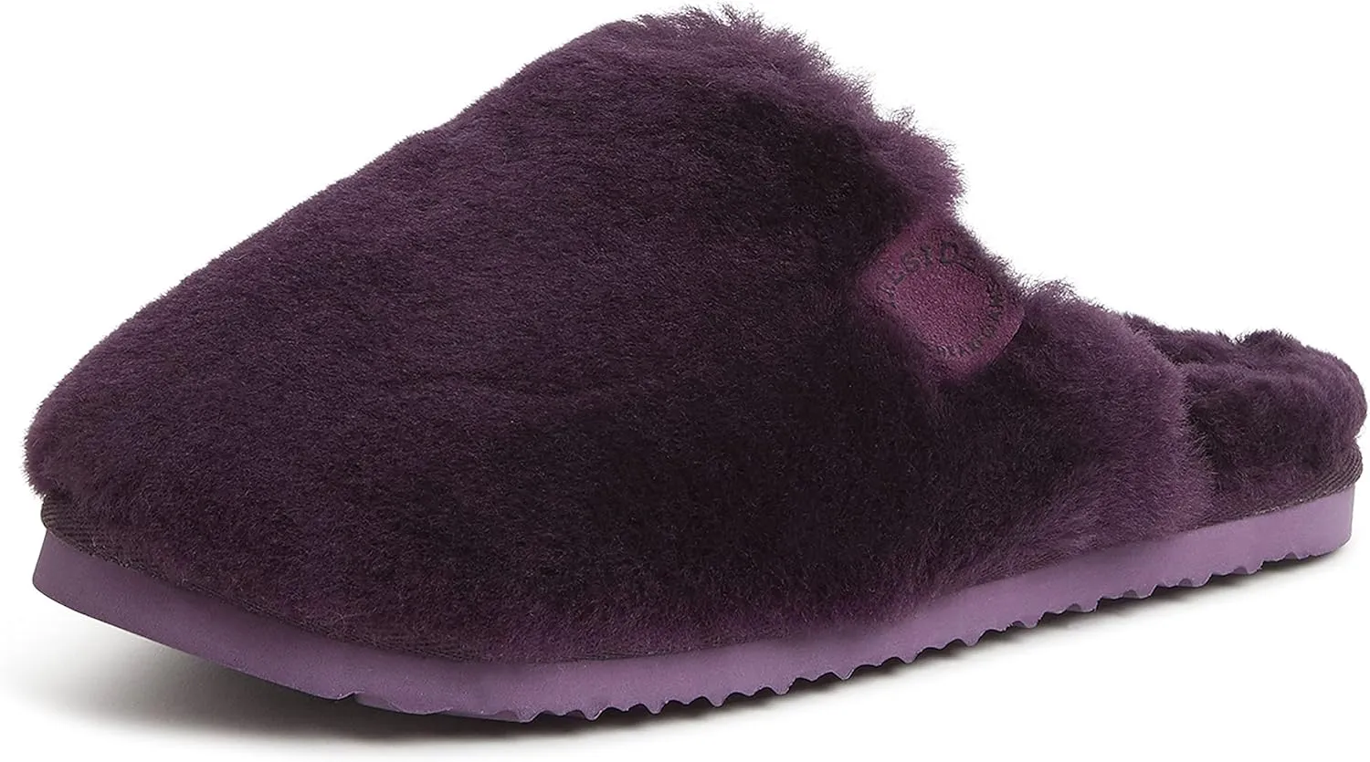 Fireside by Dearfoams Women's Shelly Beach All Over Shearling Easy on/Off Scuff Slipper